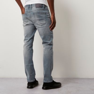 Mid chalky blue Dylan slim fit jeans